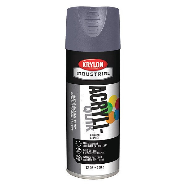 General Purpose Spray Primer . Platinum, 12 oz, Aerosol Can, Flat