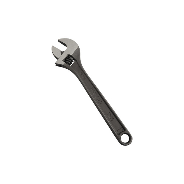 Protoblack™ Adjustable Wrench, 10 in L, 1-5/16 in Opening, Black Oxide