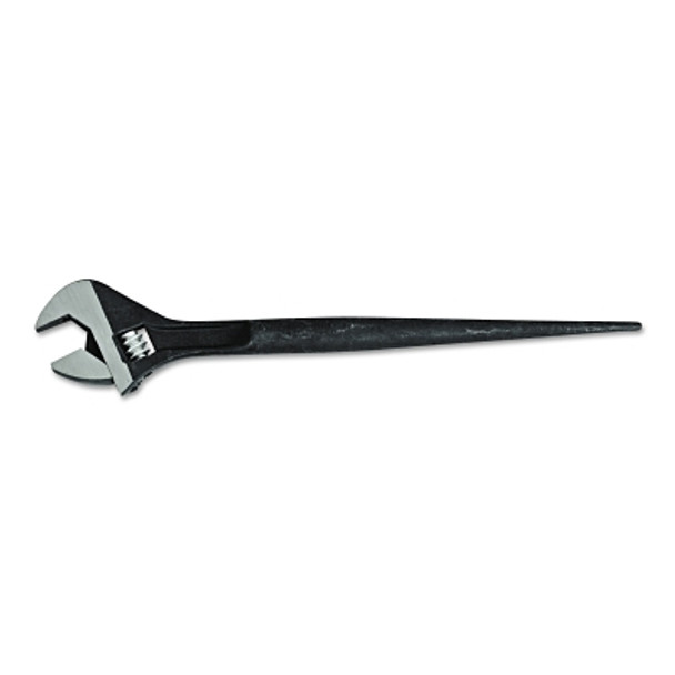 Click-Stop® Adjustable Spud Wrench, 16-1/8 in L, 1-1/2 in Opening, Black Oxide