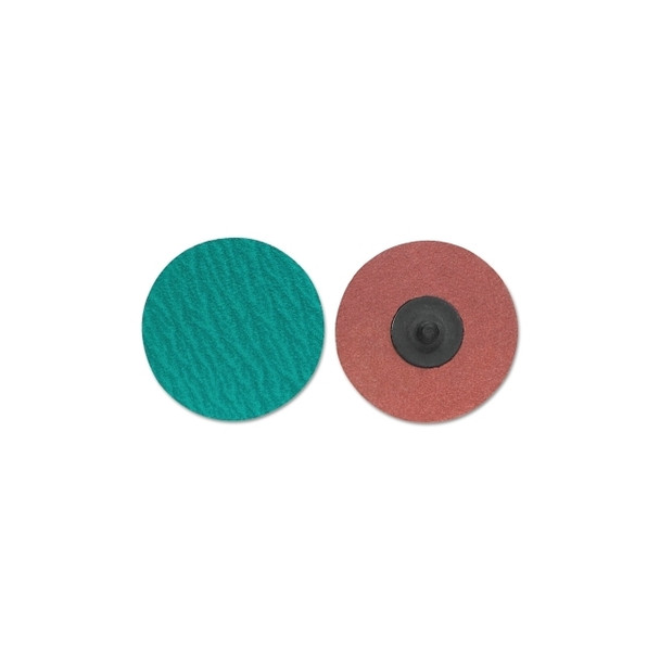 ZIRC Plus R801 PowerLock Cloth Discs-Type III, 1 1/2 in Dia., 60 Grit