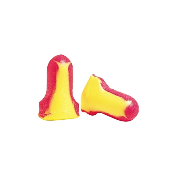 Laser Lite® Disposable Earplug, Foam, Magenta/Yellow, Uncorded, Poly Bag