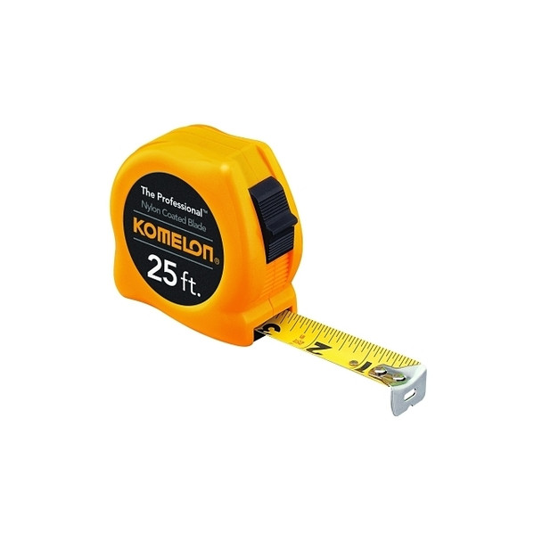 Professional Series Power Tapes, 1 in x 25 ft, Inch/Metric, Yellow/Black