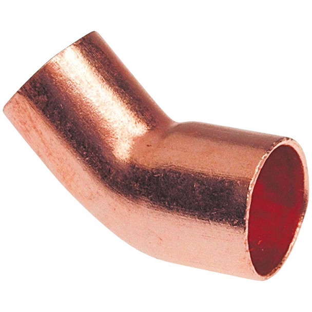 NIBCO 1-1/2 In. 45 Deg. Copper Street Elbow (1/8 Bend) W01415D