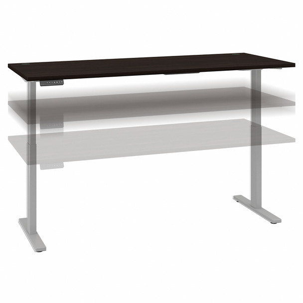 Move 60 Series by Bush Business Furniture 72W x 30D Electric Height Adjustable Standing Desk M6S7230BWSK