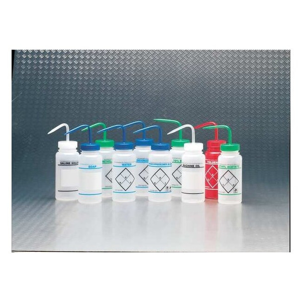 Sp Scienceware Wash Btl,Std,16 oz,Deionized Wtr,Blu,PK6 F11646-0631