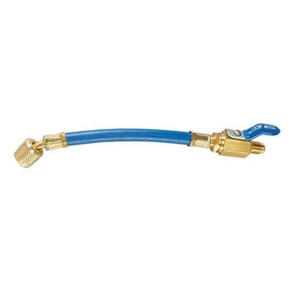 Yellow Jacket Low Side Hose,Low Loss,9 In,Blue 25202