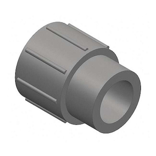 PVC Reducing Coupling, Socket x Socket, 6 in x 4 in Pipe Size