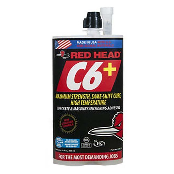 Red Head Epoxy, 28.76 Oz Container Size Cartridge, Includes Mixing Nozzle C6P-30