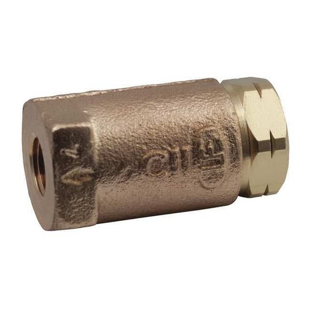 Apollo Valves 1" FNPT Lead Free Bronze Ball Cone Check Valve 61LF10501
