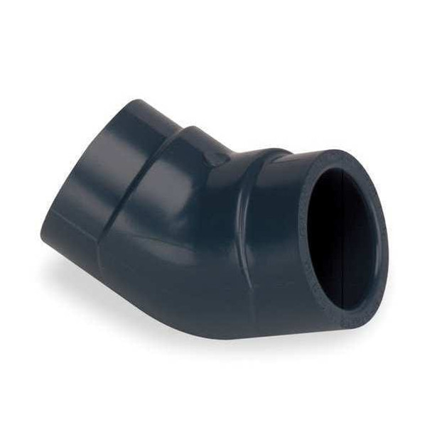 PVC Elbow, 45 Degrees, Socket x Socket, 4 in Pipe Size