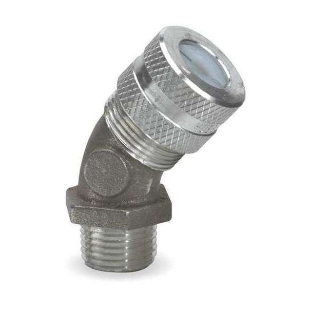 Hubbell Wiring Device-Kellems Cord Connector,3/4 in.,45,Brown VHC1036