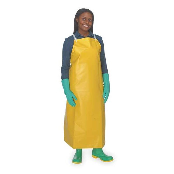 Ansell Bib Apron,Universal,Yellow,Nylon,PVC 56-300 Ansell Bib Apron,Universal,Yellow,Nylon,PVC 56-300