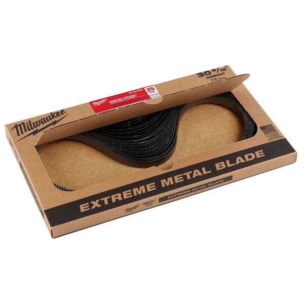 Milwaukee Tool Portable Band Saw Blade, 8/10 TPI, Metal, 25 PK 48-39-0635