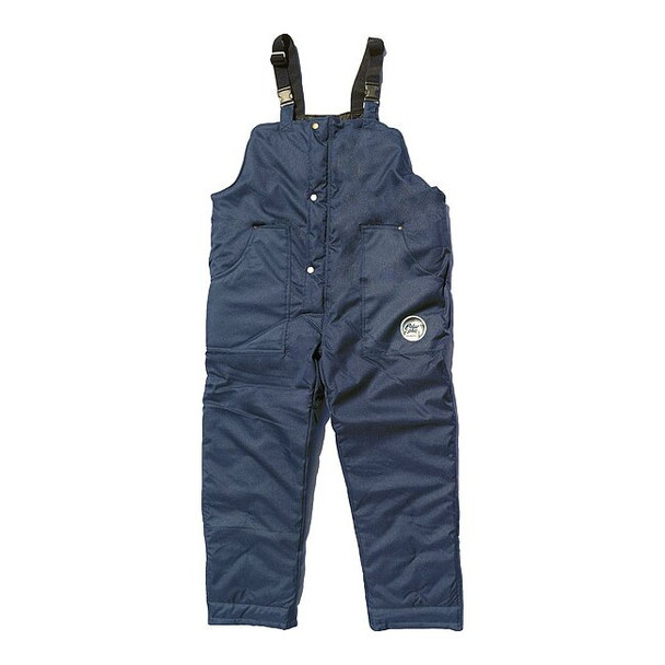 92001 Bib Overalls, Nylon, 10 oz Fabric Weight, 32 in Inseam, Navy, M