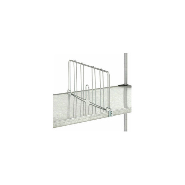 Nexel Chrome Divider for Solid Shelves 24""D x 8""H