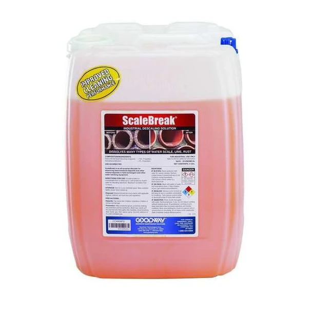 Goodway Scale Remover,Orange,5 gal,Bottle SCALEBREAK-5
