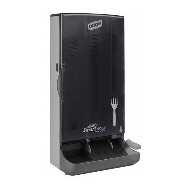 Smartstock Fork Dispenser,Smoke,Capacity 80 SSFD80