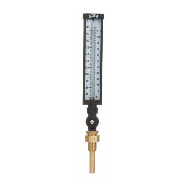 Winters Thermometer,Analog,30-240 deg,3/4in NPT TIM100LF.