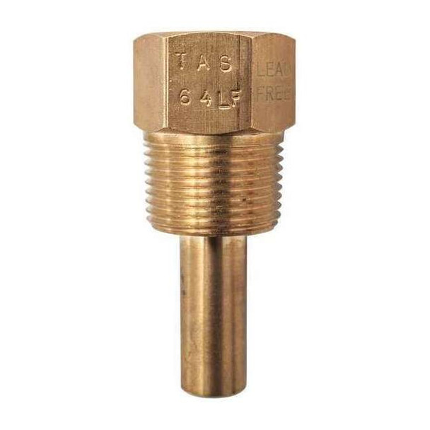 Winters Thermowell, UNF, Brass, Male TAS64LF