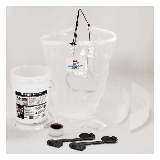 Speedclean Mini Split Bib Kit,Replacement,Reusable MSB-KIT