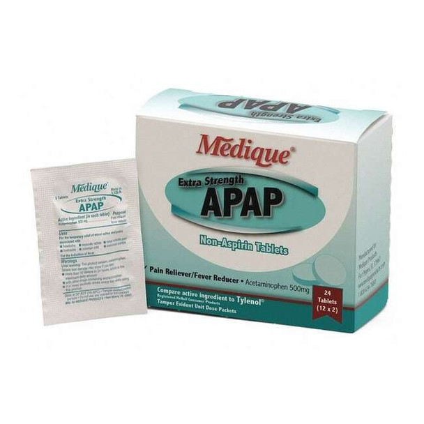 Manufacturer Varies Acetaminophen Pain/Fever,500mg,PK24 17564