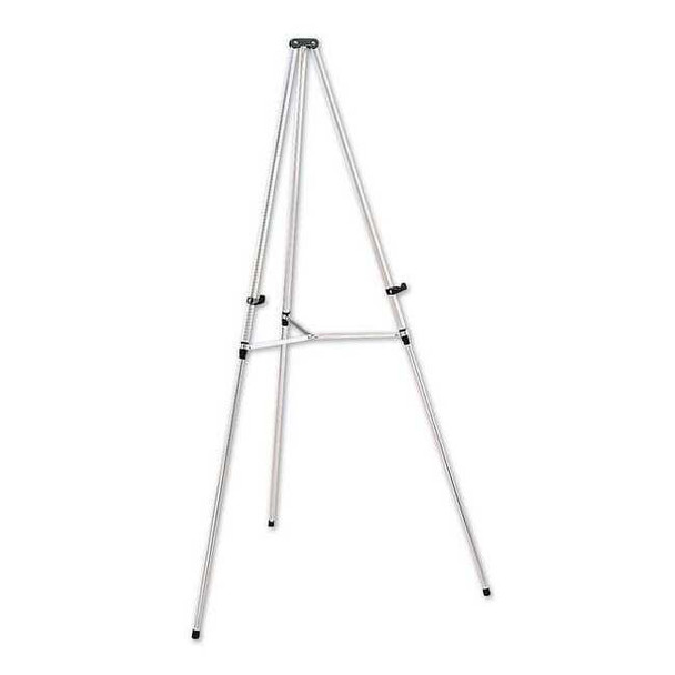 Quartet Portable Telescoping Display Easel, Silver 50E