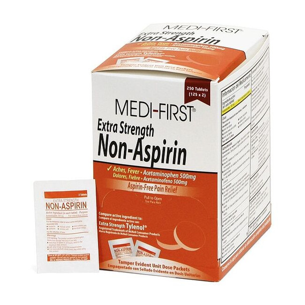 Medi-First Extra Strength Non-Aspirin, 500mg, PK250 80448
