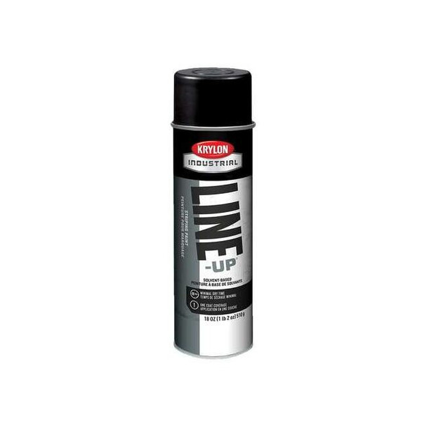 Pavement Striping Paint, 18 oz., Cover-Up Black, Solvent -Based