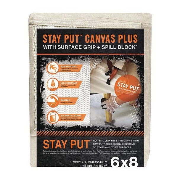 Trimaco Drop Cloth,6 ft. W 04329