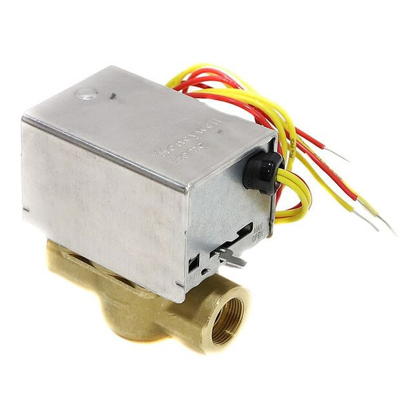 Honeywell Home Motorized Zone Valve,NC,Brass,1/2inFlare V8043E1129