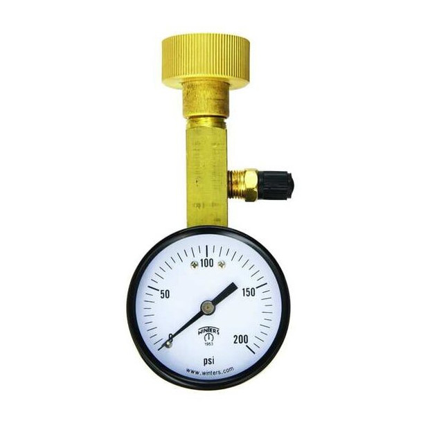 Winters Air Over Water Test Gauge Kt,0 to 200psi AOM-204TM