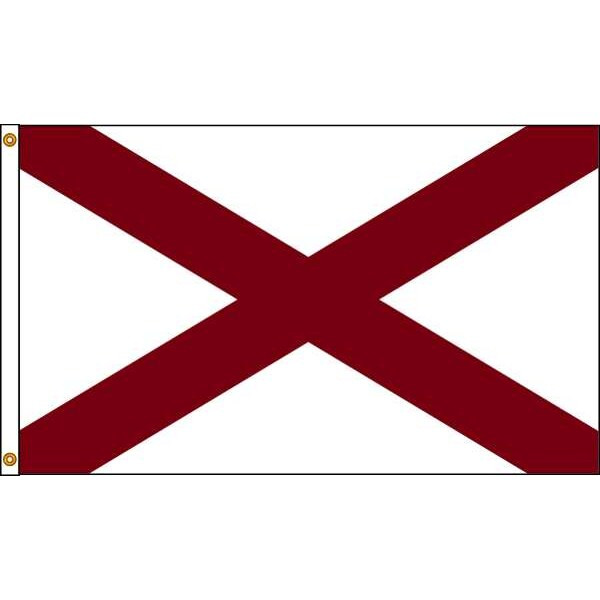 Annin Flagmakers Alabama Flag,5x8 Ft,Nylon 140080