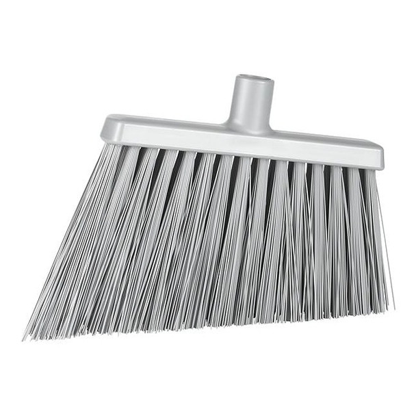 Remco 11 3/8 in Sweep Face Angle Broom, Stiff, Synthetic, Gray 291488