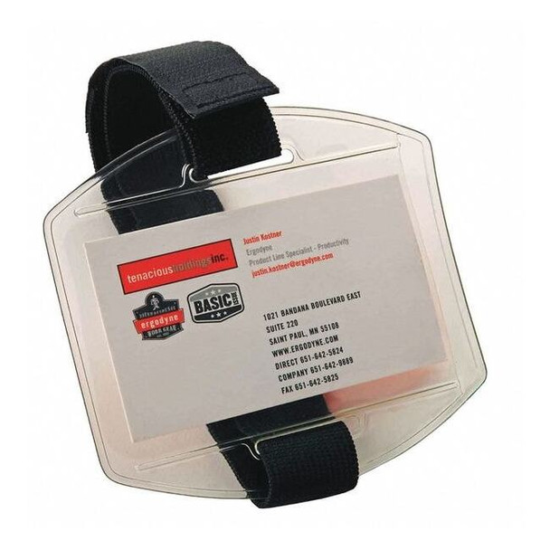 Ergodyne Arm Band Badge Holder,4 1/2 inH 3386