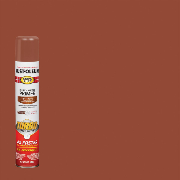 Rust-Oleum Stops Rust 24 Oz. Flat Rusty Metal Primer Spray 353346