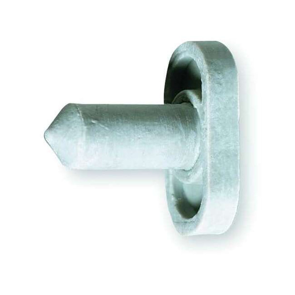Rockwood Door Silencer, Rubber, Gray, 3/4"H x 3/8"W, PK.100 609.GRAY