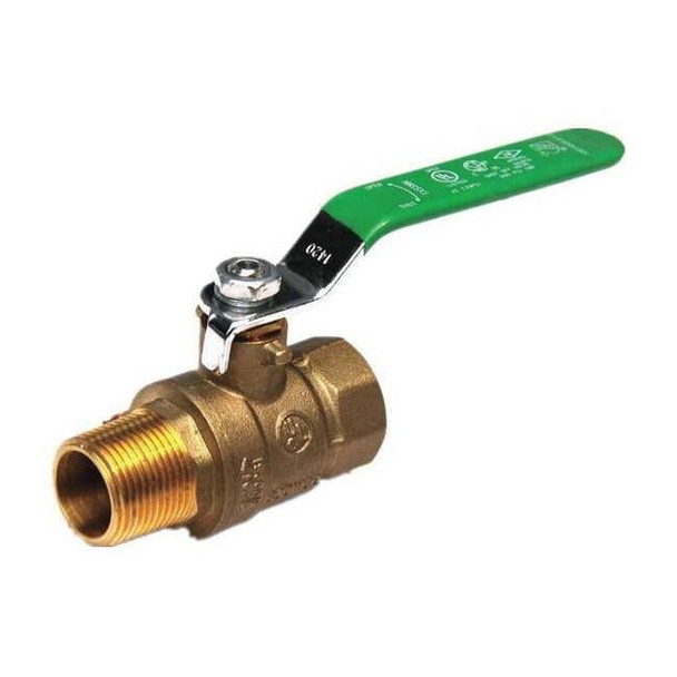 Manufacturer Varies 1-1/2" FNPT x MNPT Brass Ball Valve Inline 107-327NL