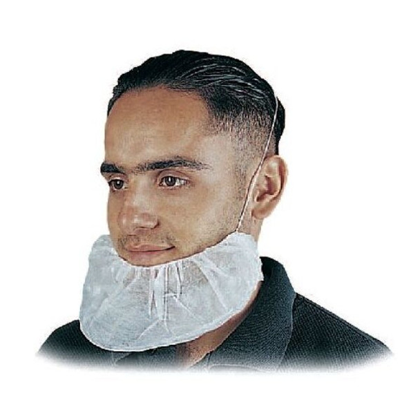 Beard Cover, Nylon, Universal Dia., Black, Universal, 1000 PK
