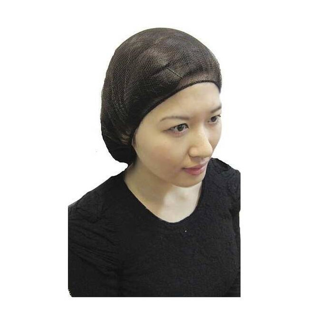 Hairnet-Flame Resistant, Nylon, 21 in Dia., Brown, M, 1000 PK