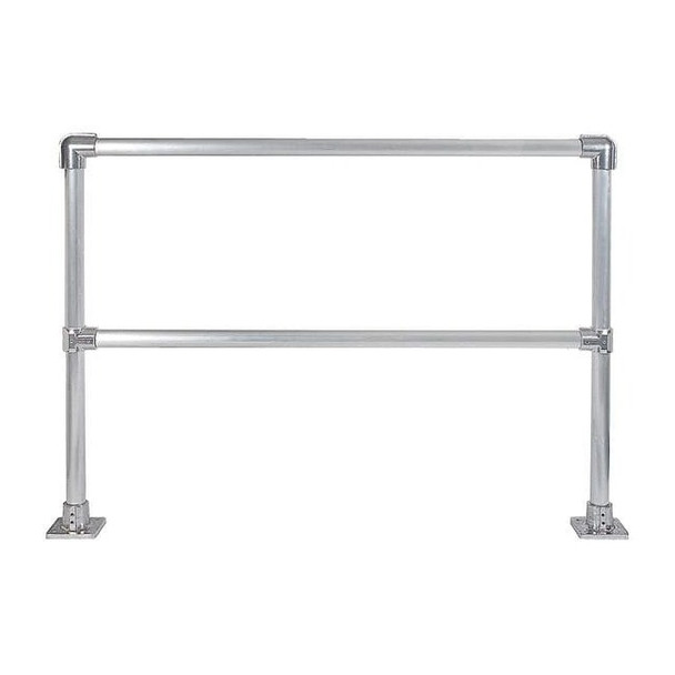 Hollaender Handrail Section,6 Ft,Aluminum Mil 50230
