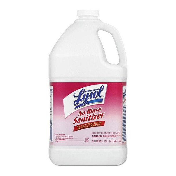 Lysol Sanitizer, 1 gal. Jug, Unscented, 4 PK RAC74389