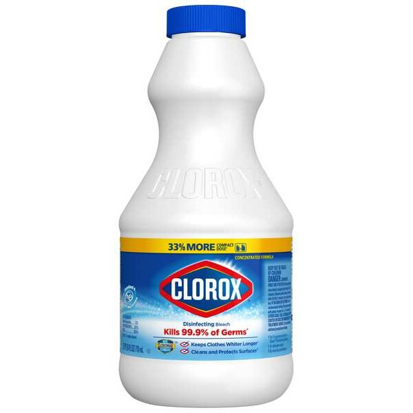 Clorox Bleach, Bottle, Original, 12 PK 32251