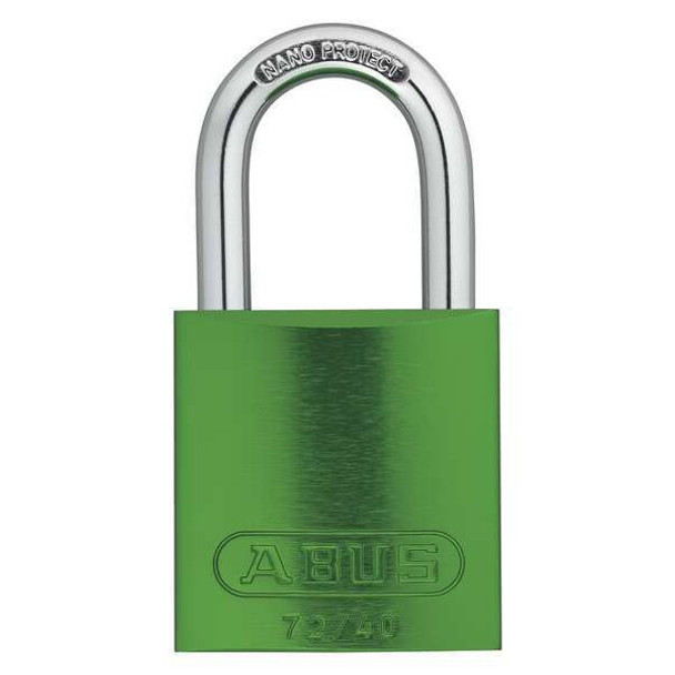 Abus Lockout Padlock,KD,Green,1-1/2"H 72 /40 KD Green Abus Lockout Padlock,KD,Green,1-1/2"H 72 /40 KD Green