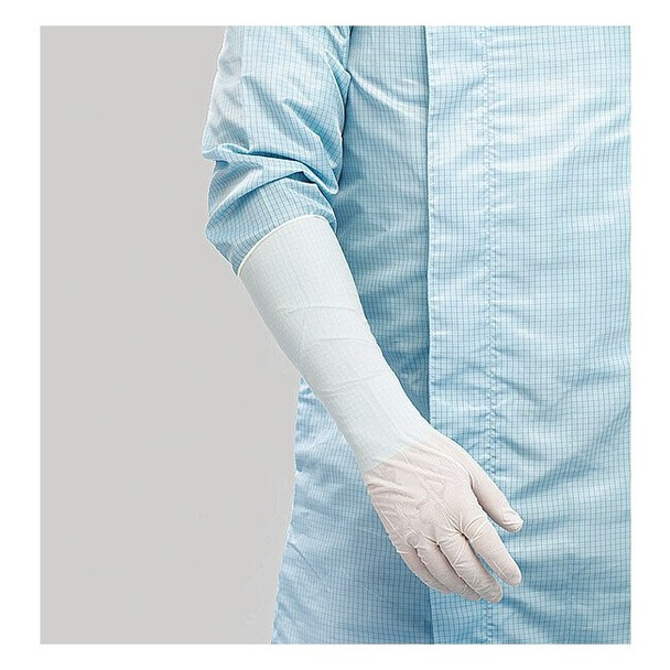 Cleanroom Gloves, ISO 4 ISO Class, Nitrile, 16 in L, White, L, 1000 PK