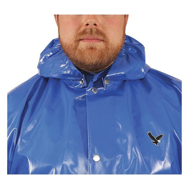 Tingley Rain Hood, Nylon, 10 mil Thickness, Blue, L H22141