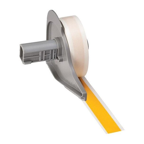 Brady Continuous Label Stock, Yellow, Gloss, 1/2 in W M7C-500-595-YL