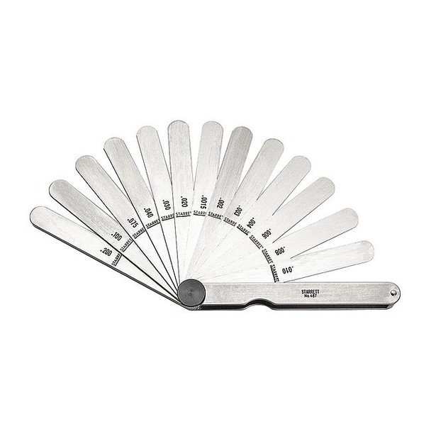 Starrett Feeler Gauge Set,Dimension Type " 467