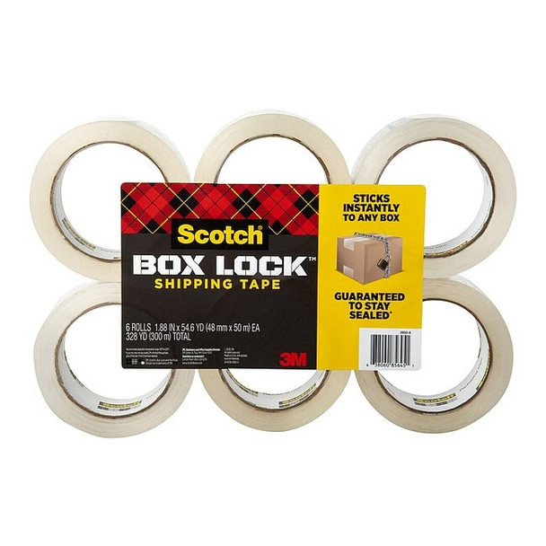 Scotch PackagingTape,Clear,PK6 3950-6