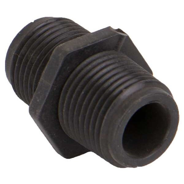 Hex Nipple, Polypropylene, 3/8", Schedule 80, 300 psi Max Pressure