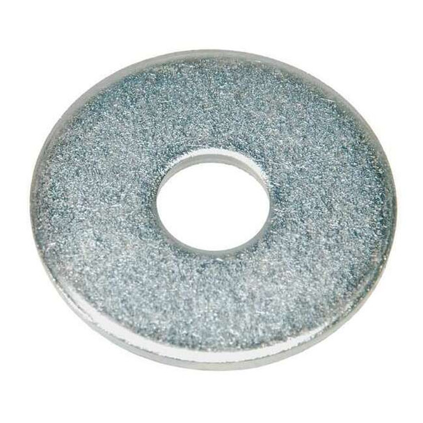 Flat Washer, For Screw Size 1/4" ,Stainless Steel Plain Finish, 10 PK